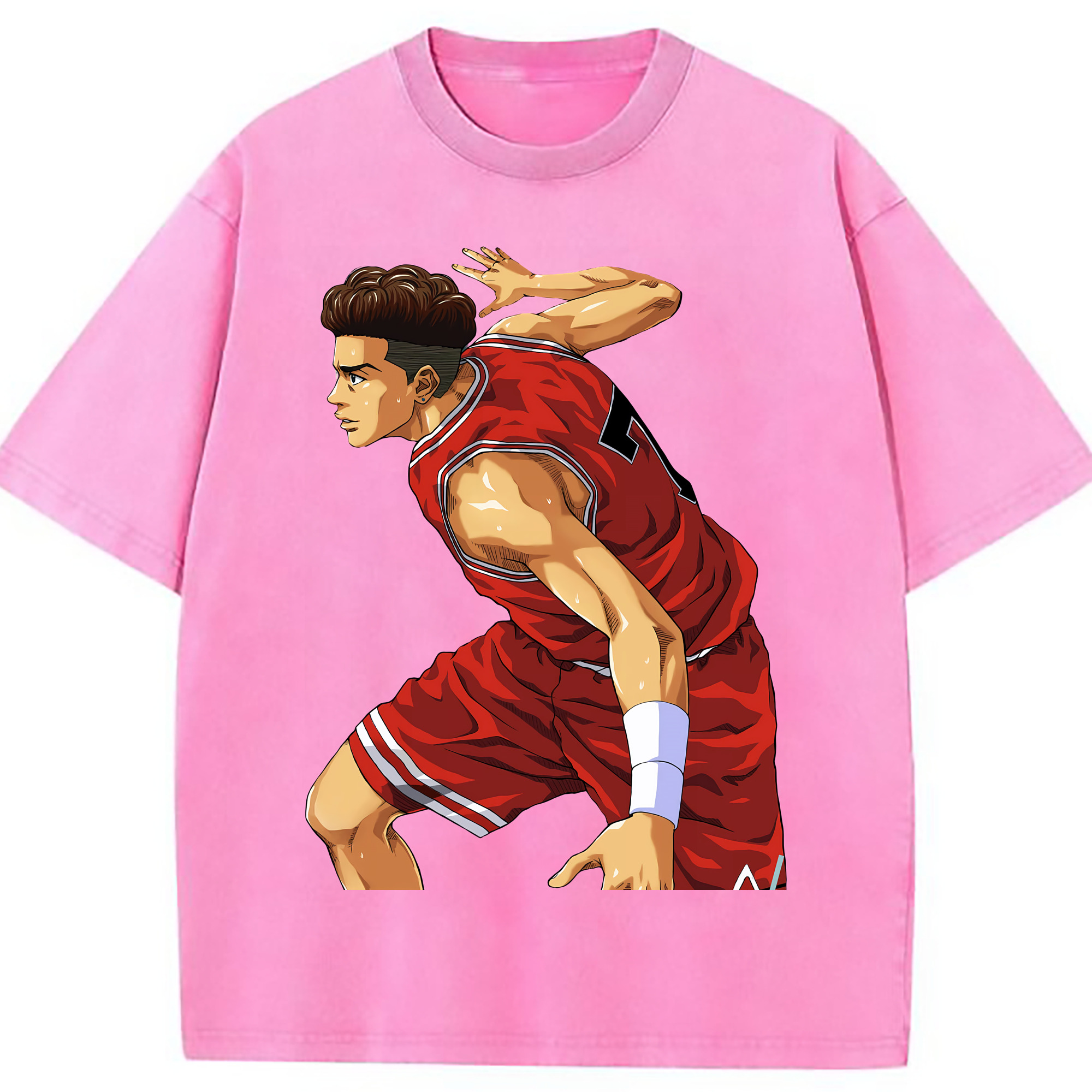 （画像用） SLAM DUNK／スラムダンク 綿100% ヴィンテージ風 半袖Tシャツ（フロントプリント）